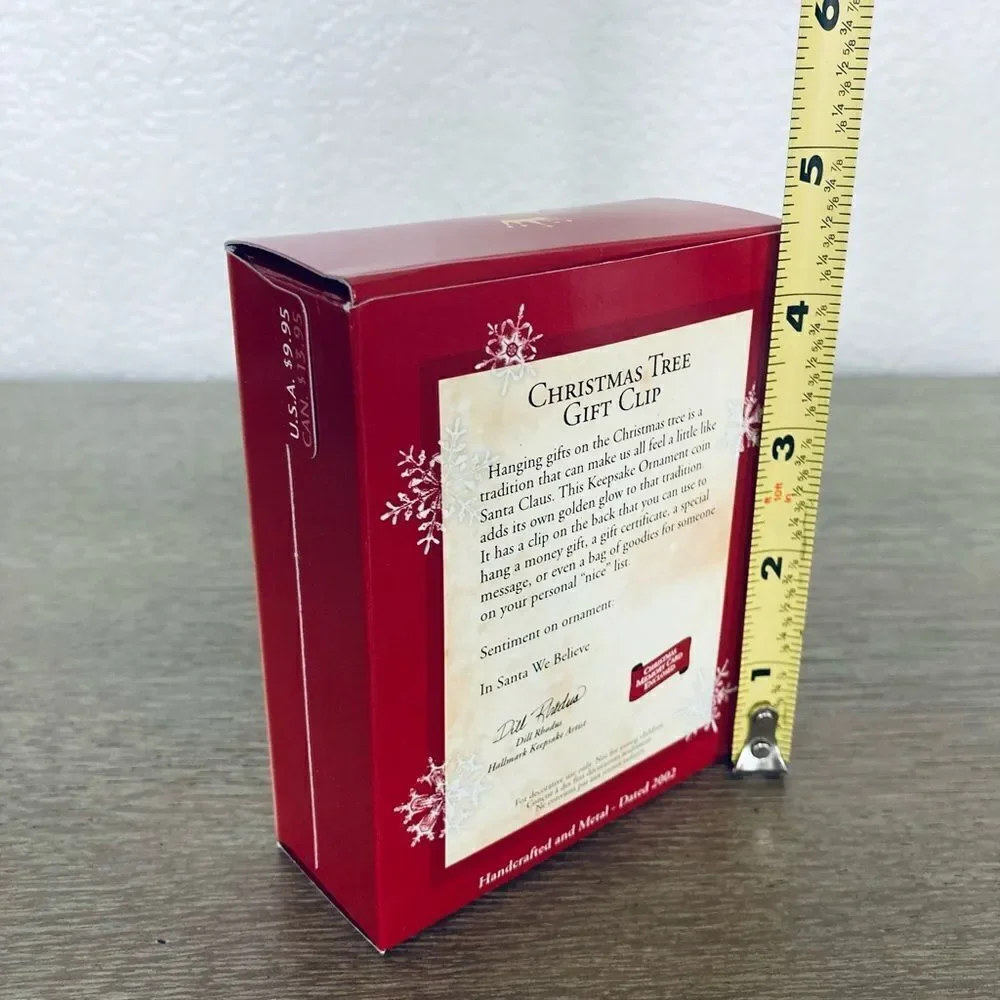 Hallmark Christmas Vintage Coin Gift Clip Money Ornament 2002
